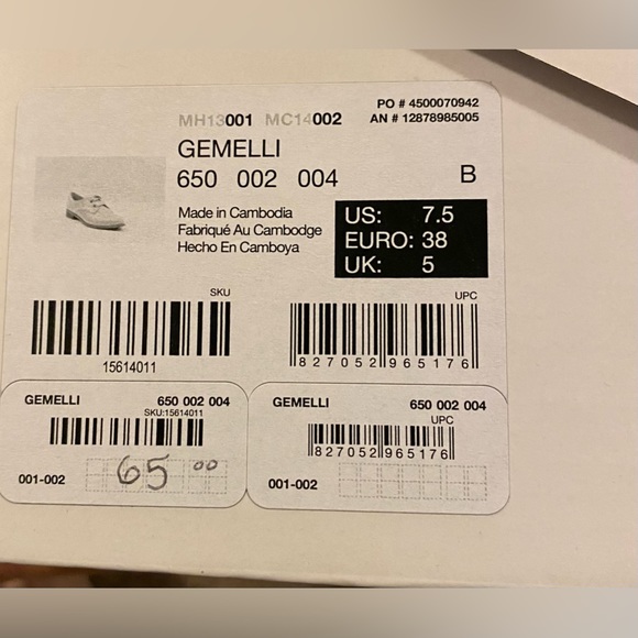 Aldo Gemelli Pink Lace Up Oxfords Size 7.5 - Picture 5 of 6